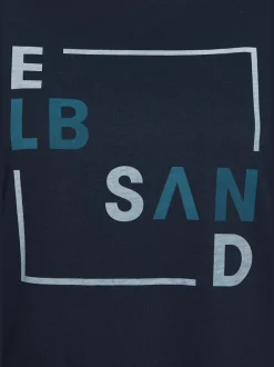 T-shirts manches longues avec col rond et logo imprimé