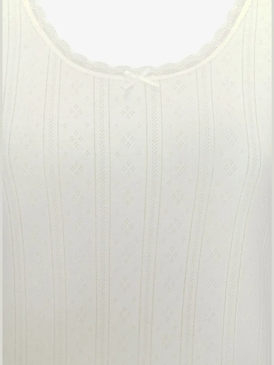 T-shirts à manches longues avec motif ajouré en dentelle