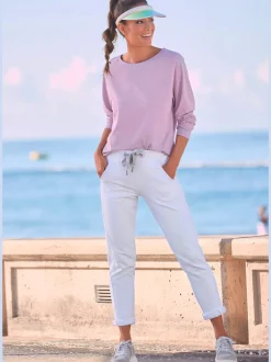 T-shirts à manches longues avec logo et coupe affinante