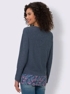 T-shirts à manches longues avec motif paisley texturé