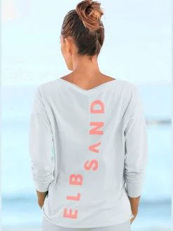 T-shirts manches longues col rond mancherons doux jersey