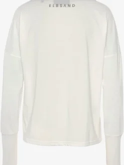 T-shirts à manches longues décontractés avec grand imprimé devant