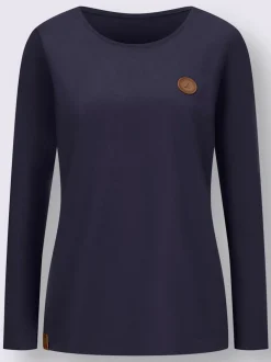 T-shirts manches longues en coton avec détails synthétiques