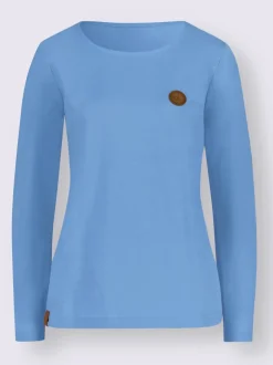 T-shirts manches longues en coton avec détails synthétiques