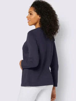 T-shirts manches longues en coton avec détails synthétiques
