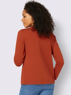 T-shirts manches longues en coton avec détails synthétiques
