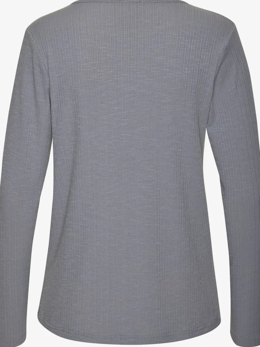 T-shirts à manches longues en viscose et polyester recyclé