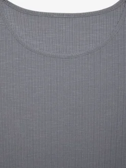 T-shirts à manches longues en viscose et polyester recyclé