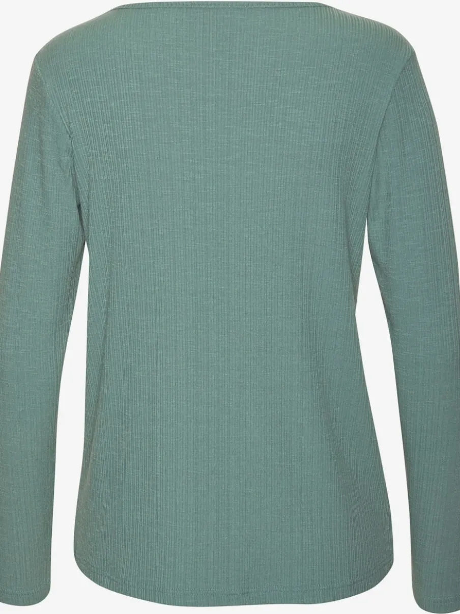 T-shirts à manches longues en viscose et polyester recyclé