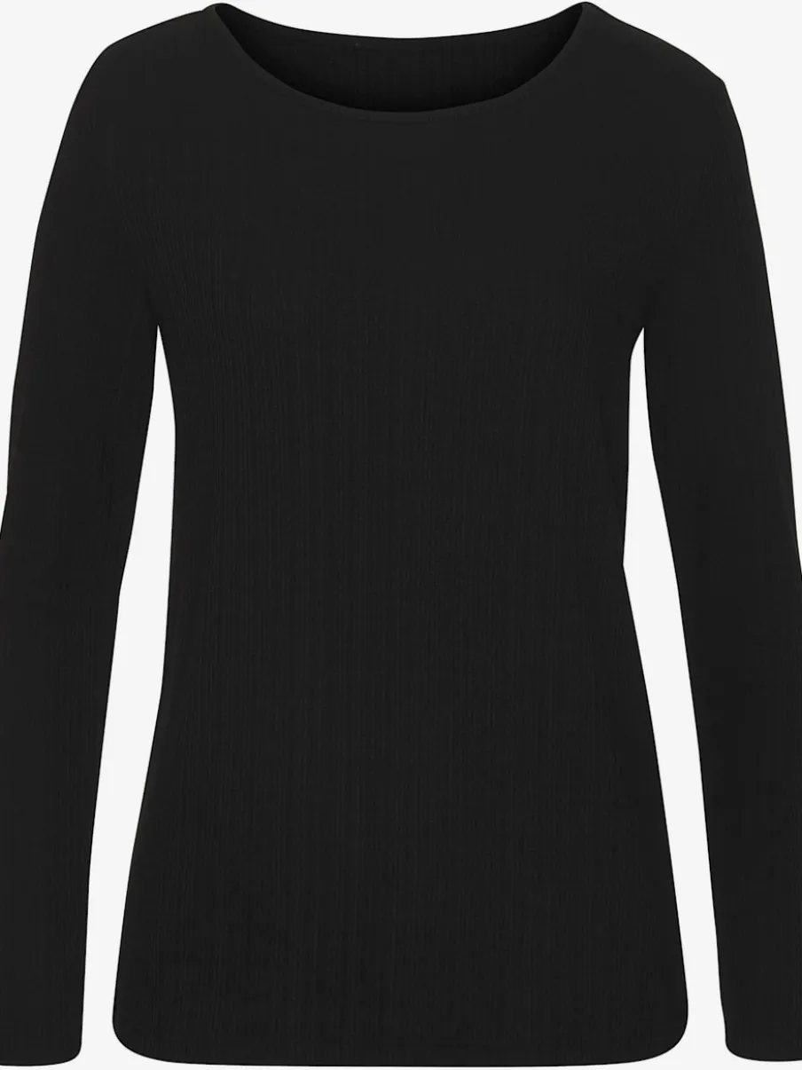 T-shirts à manches longues en viscose et polyester recyclé
