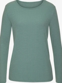 T-shirts à manches longues en viscose et polyester recyclé