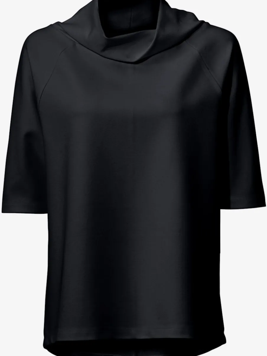 T-shirts à manches trois quarts avec col roulé ample