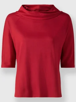T-shirts à manches trois quarts avec col roulé ample