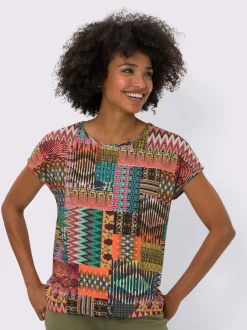 T-shirts modernes avec motifs imprimés et manches courtes