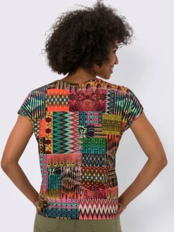 T-shirts modernes avec motifs imprimés et manches courtes