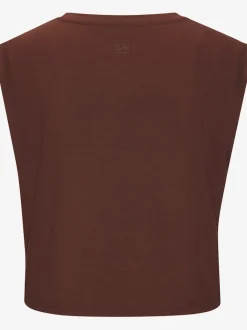T-shirt sport avec débardeur intégré manches courtes ample