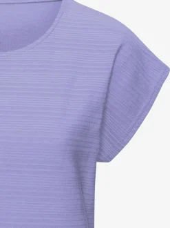 T-shirts rayés à col rond et manches courtes en coton