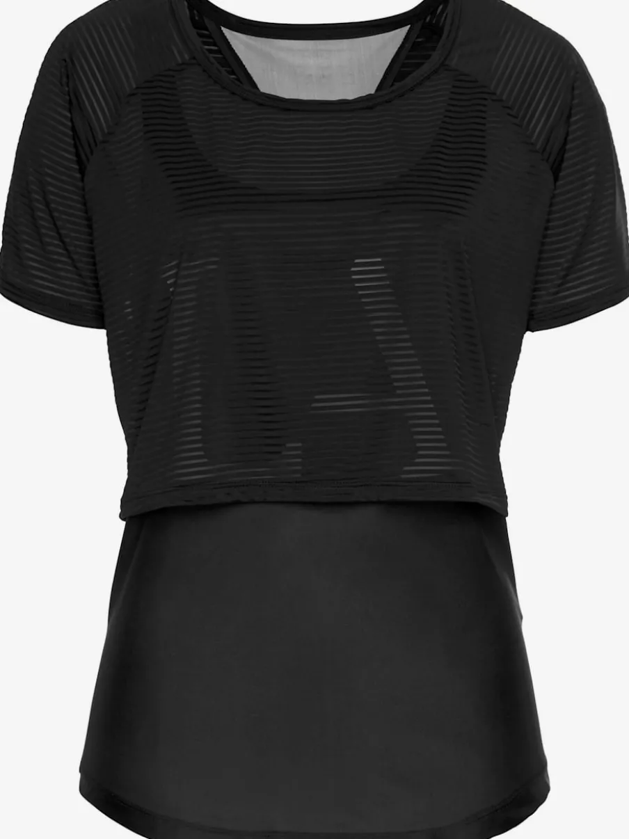 T-shirt technique doublé avec débardeur dos nageur intégré
