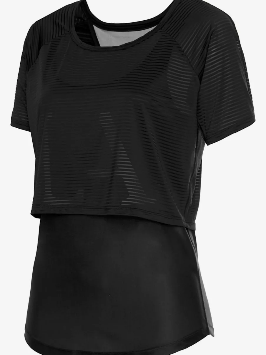 T-shirt technique doublé avec débardeur dos nageur intégré