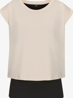 T-shirt technique à mancherons larges avec débardeur en dessous