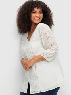 Tunique broderie ajourée