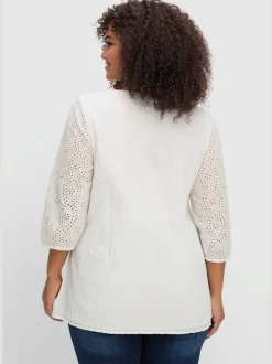 Tunique broderie ajourée