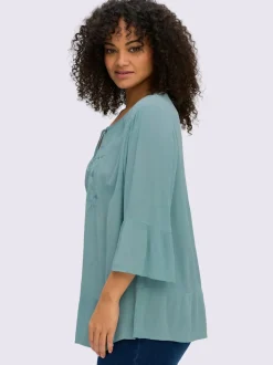 Tunique broderie ton sur ton