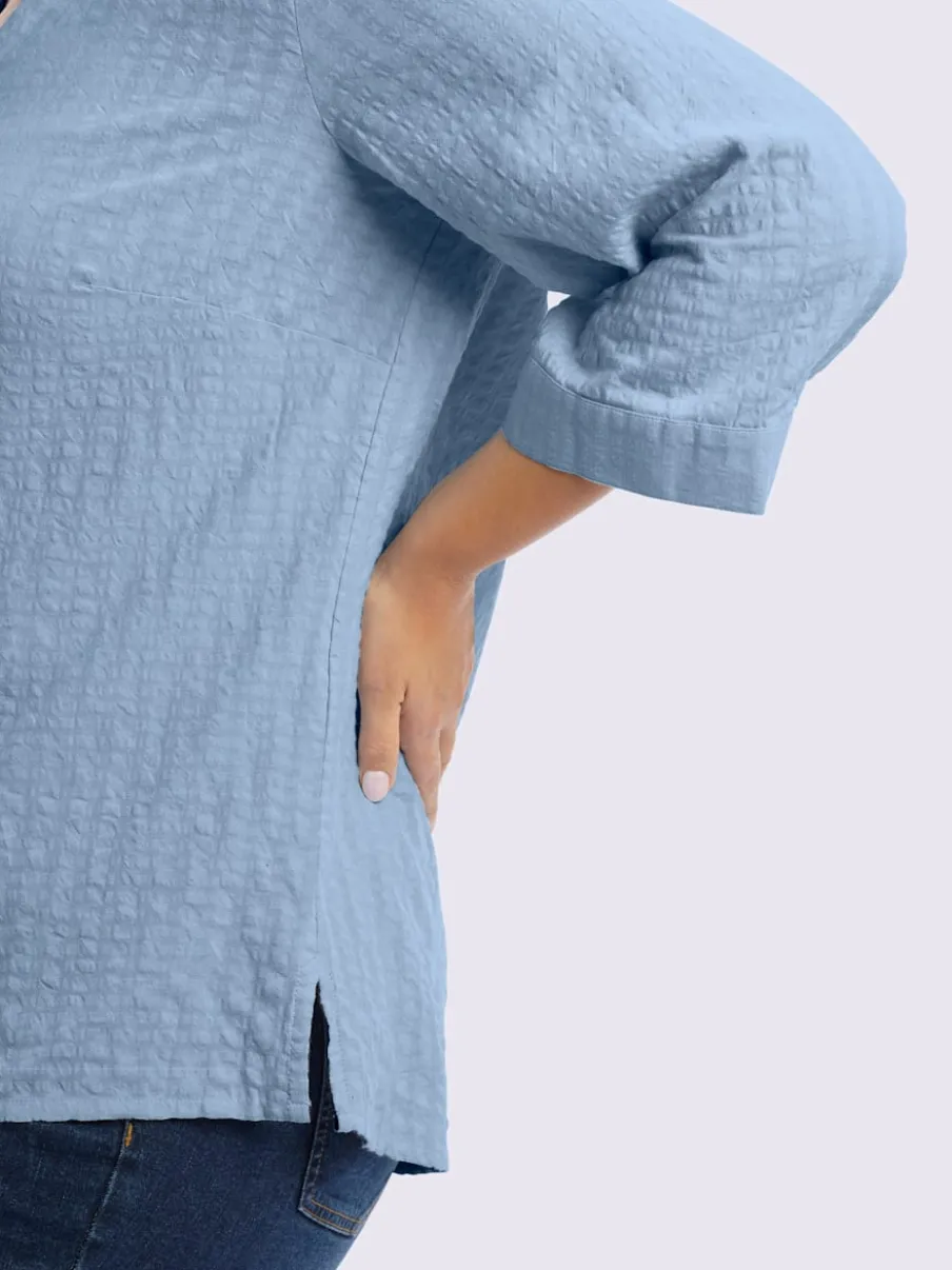 Tunique col chemise ouvert