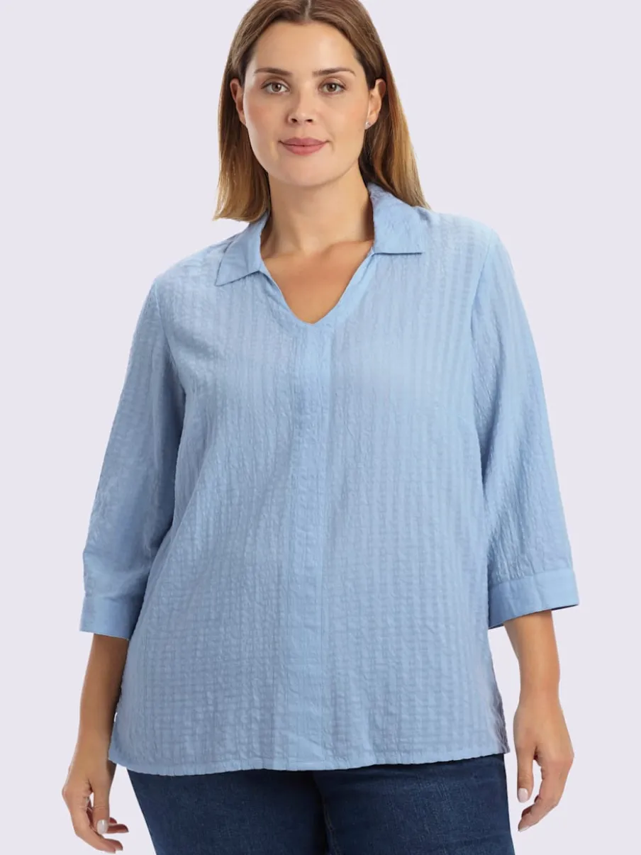 Tunique col chemise ouvert
