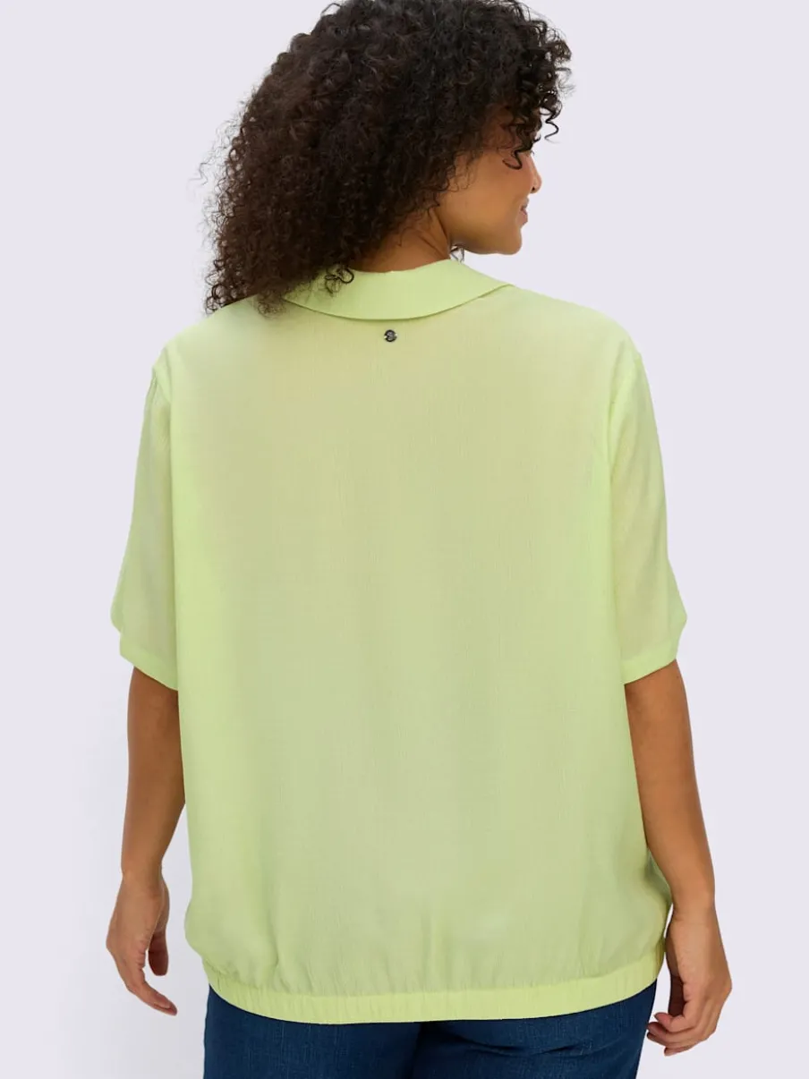 Tunique col polo avec encolure en v