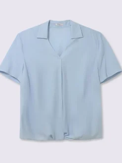 Tunique col polo avec encolure en v
