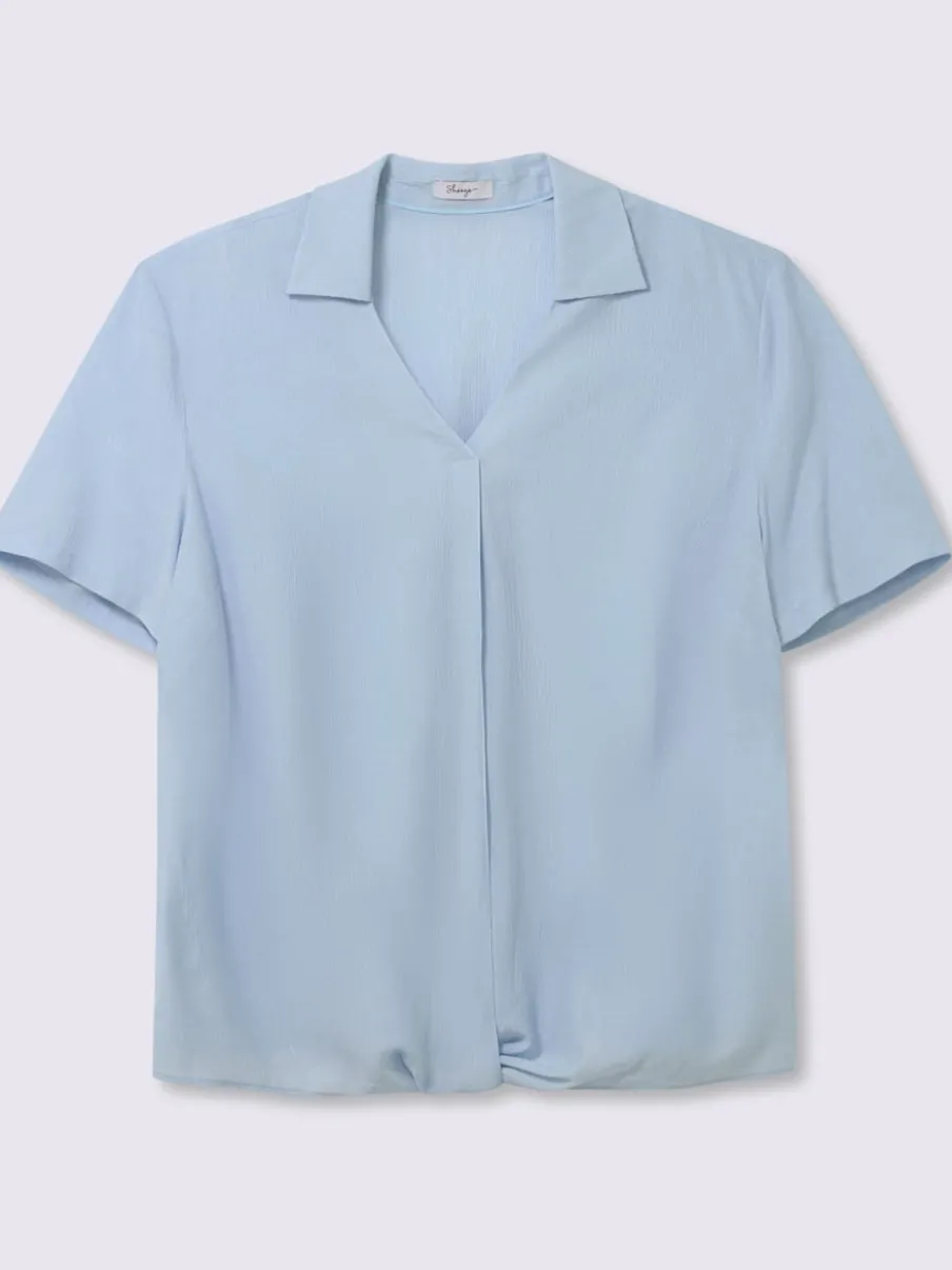 Tunique col polo avec encolure en v