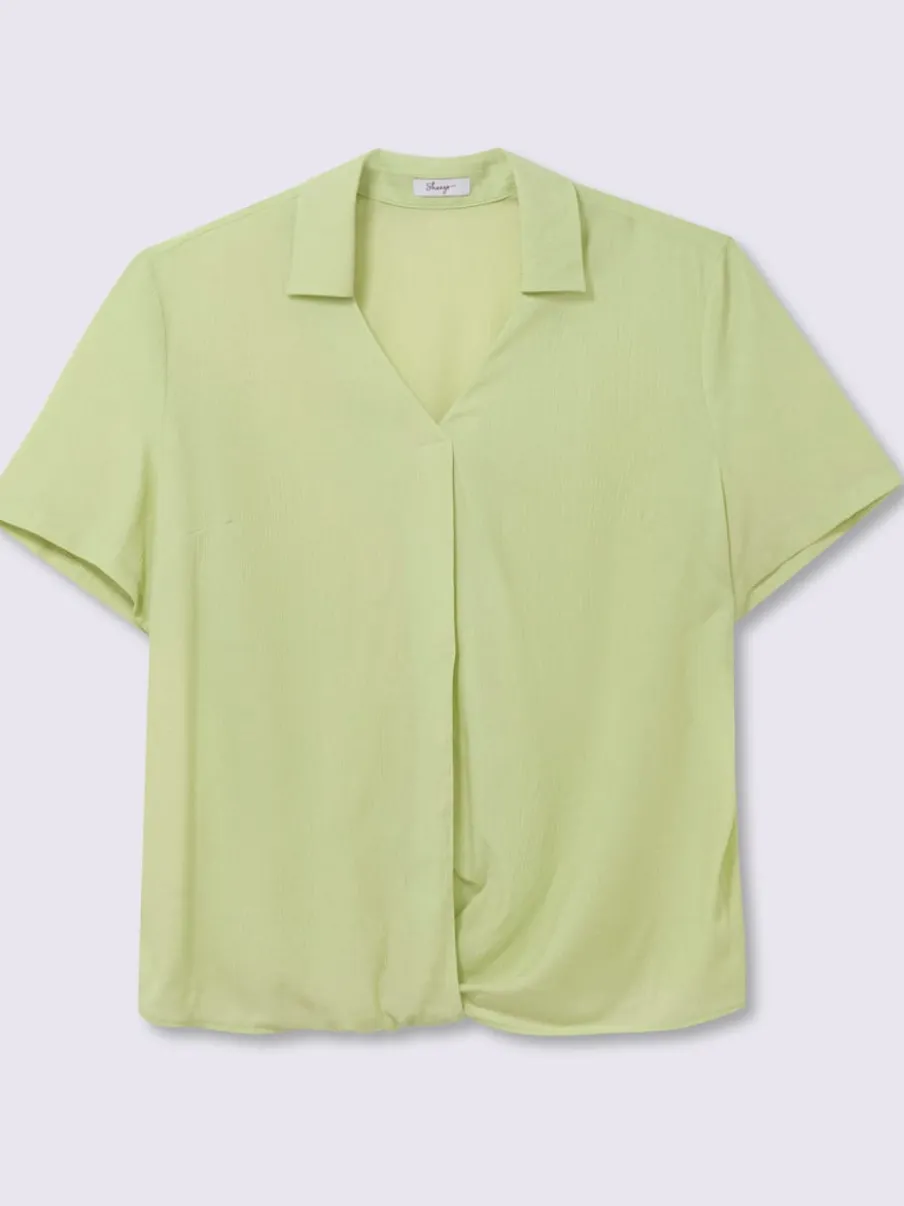 Tunique col polo avec encolure en v