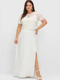 Tunique dentelle florale