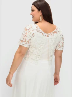 Tunique dentelle florale