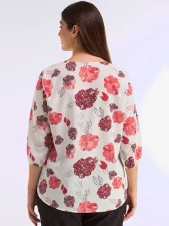 Tunique joli motif floral