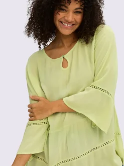 Tunique motif ajouré légèrement transparent