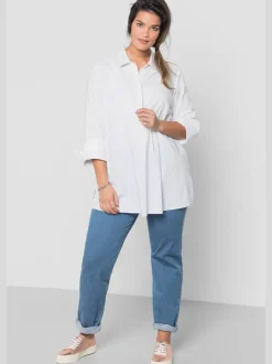 Tunique patte de boutonnage invisible
