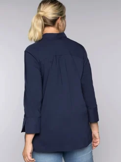 Tunique patte de boutonnage invisible