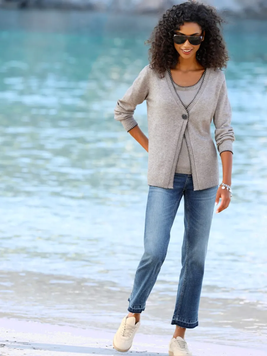 Twinset cardigan et débardeur en viscose douce chic