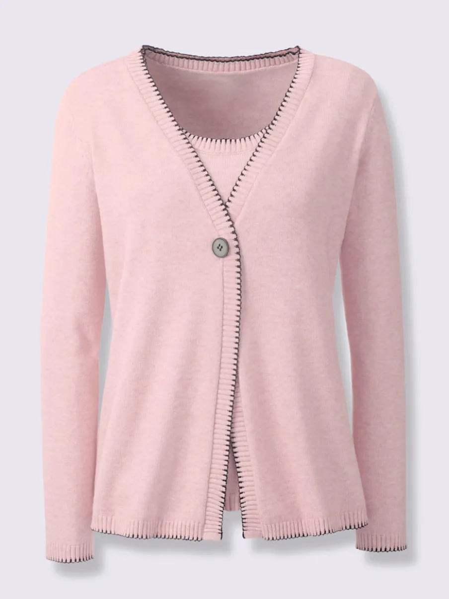Twinset cardigan et débardeur en viscose douce chic