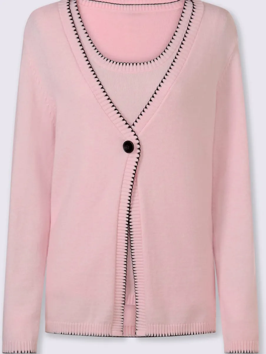 Twinset cardigan et débardeur en viscose douce chic
