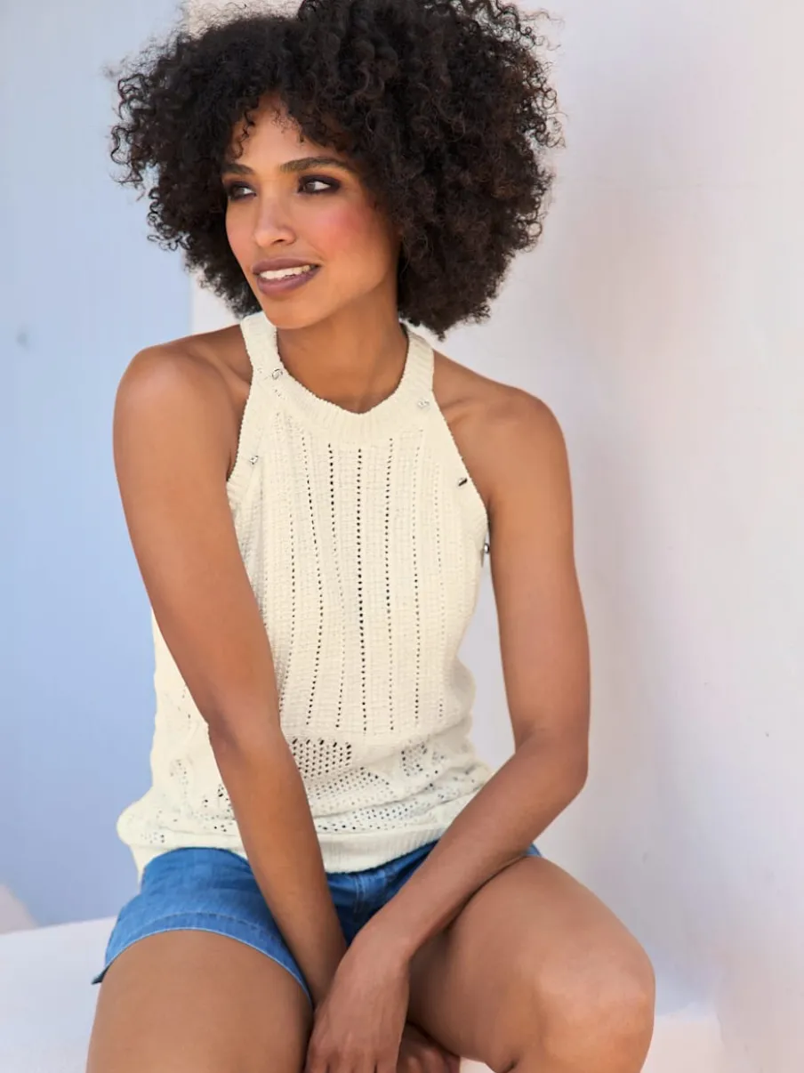 Twinset composé de boléros et débardeurs en tricot léger