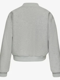 Veste bomber avec bords-côtes et poches raglan en biais