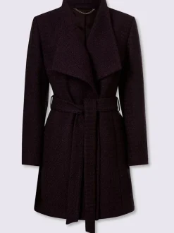 Veste bouclée aspect bouclé élégant