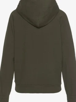 Veste à capuche avec coutures décoratives et poches en qualité sweat douce