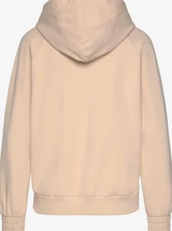 Veste à capuche avec coutures décoratives et poches en qualité sweat douce