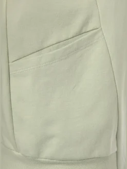 Veste à capuche avec coutures décoratives et poches en qualité sweat douce
