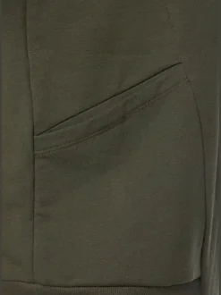 Veste à capuche avec coutures décoratives et poches en qualité sweat douce