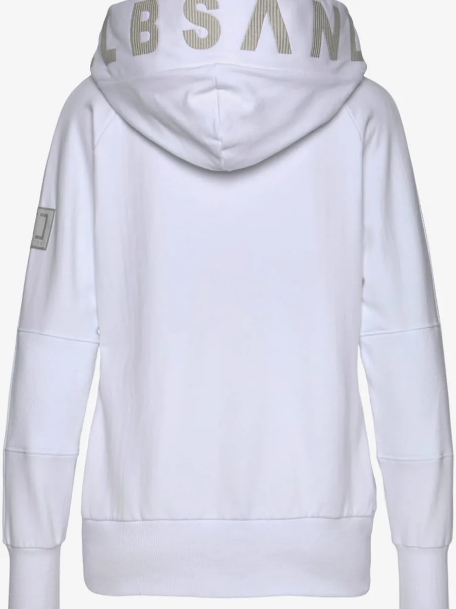 Veste à capuche avec logo et poches fendues